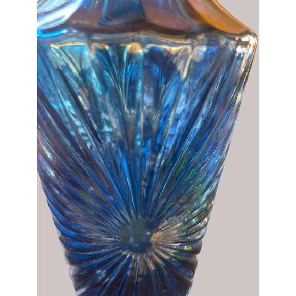 Imported McGill Canadian Whiskey 2 Cobalt Blue Decanters Bottled by James B Beam - Picture 3 of 10